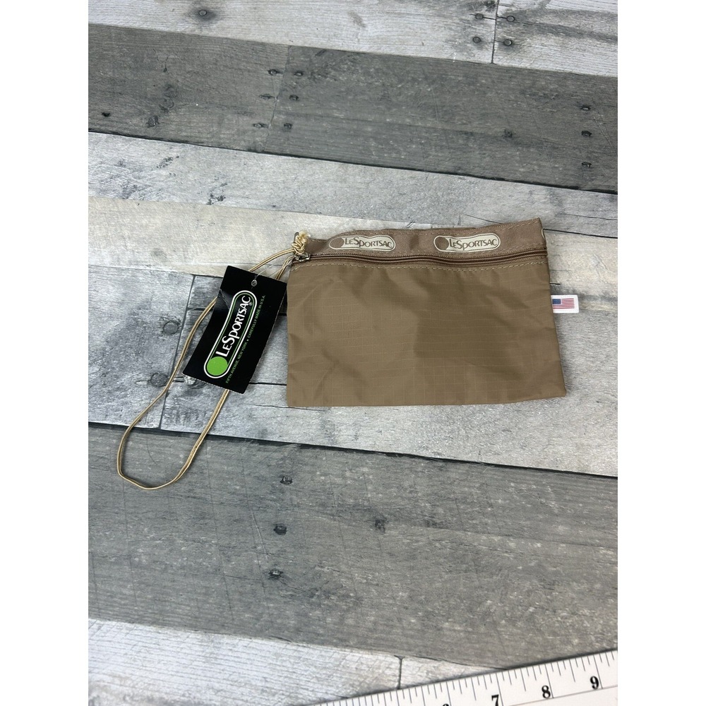 Lesportsac Beige Cosmetics Bag 11x8x4